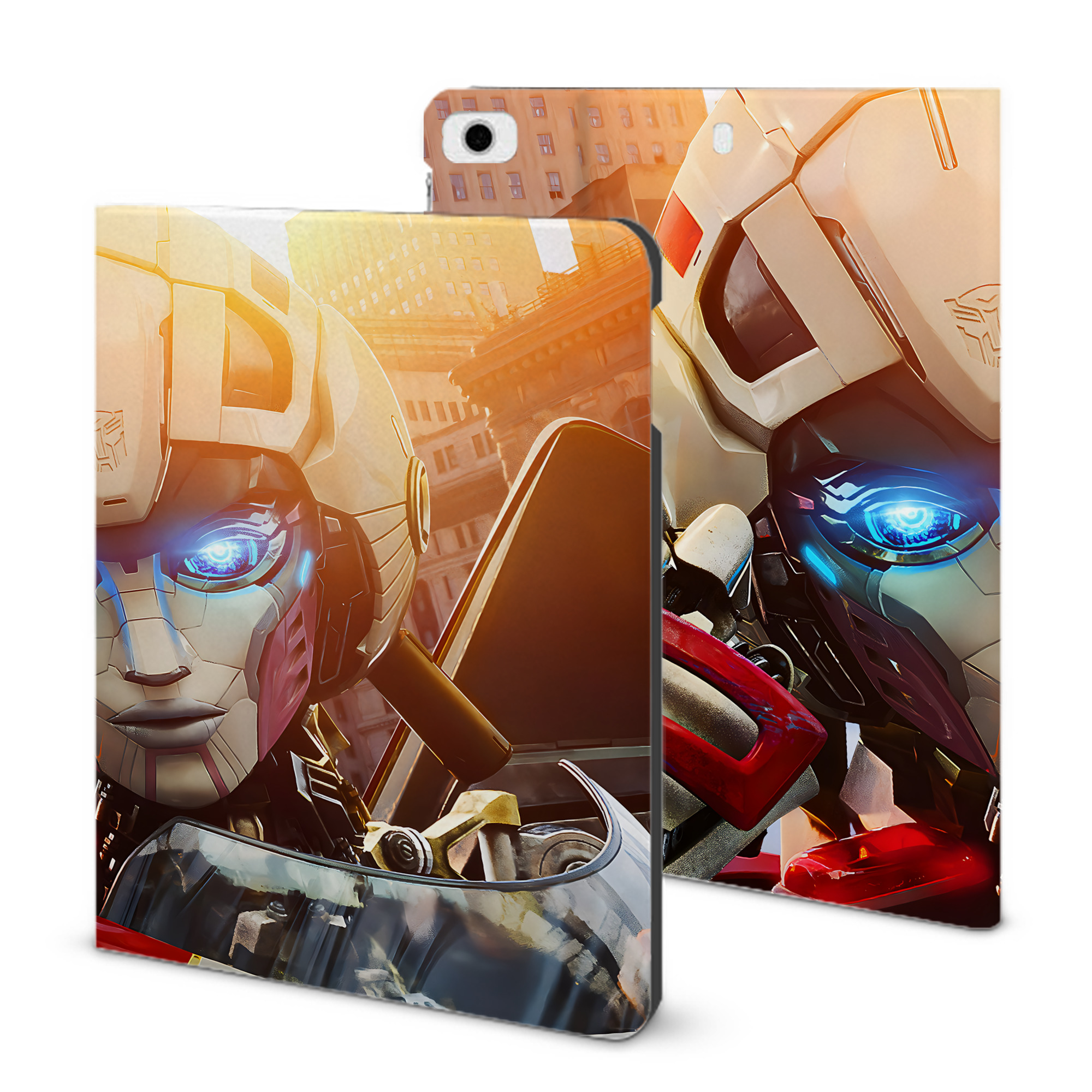 （画像用） Transformers トランスフォーマー IPad ケース ブック型 PUレザー TPU 耐衝撃 軽量 薄型 ペン収納なし 全面保護 IPad 各モデル対応